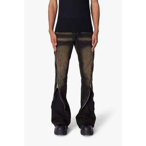 mnml D519 Zipper Flare Denim - Washed Black Size 33Washed Black / 33